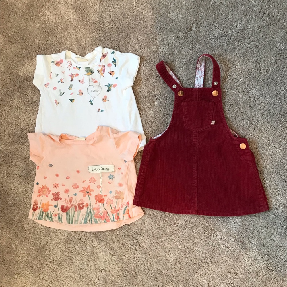 Zara BabyGirl 9-12m 3 piece bundle